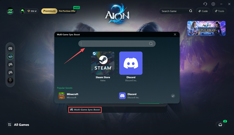 Boost AION 2 and multiple apps with LagZapper Multi-Game Sync Boost